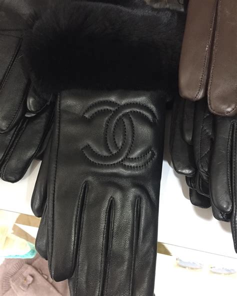 chanel gloves leather